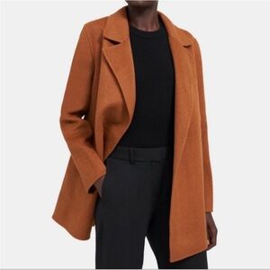 Theory Sileena Wool & Cashmere-Blend Coat (Clairene) - Copper